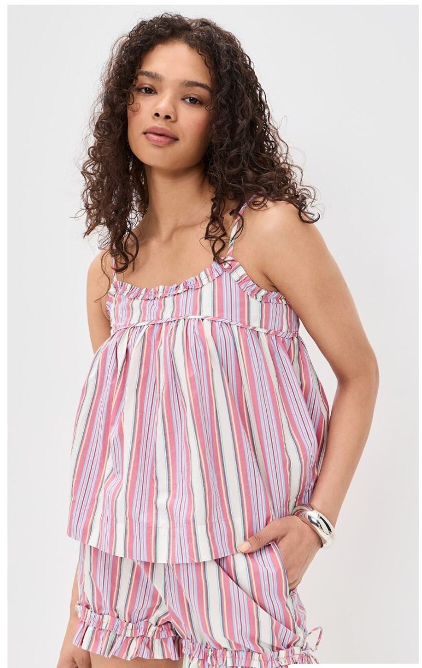 DAMSON MADDER Mafalda Ruffle Neck Top US 10